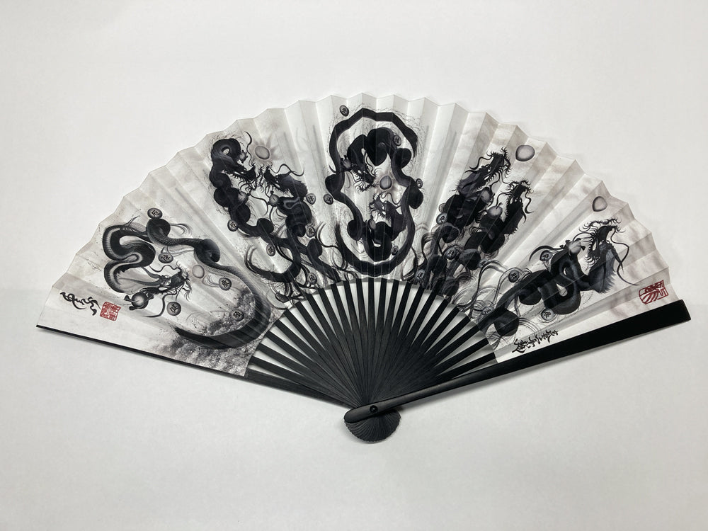 龍神御加護の扇子 – 昇運・守護・縁結びの京都一筆龍