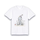 【昇運・守護・縁結びの京都一筆龍】 龍神御加護の絵画Tシャツ 昇運白龍