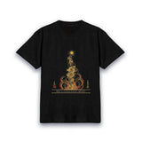 【昇運・守護・縁結びの京都一筆龍】 龍神御加護の絵画Tシャツ 昇運紅金龍