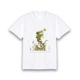 【昇運・守護・縁結びの京都一筆龍】 龍神御加護の絵画Tシャツ 昇運緑金龍