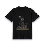 【昇運・守護・縁結びの京都一筆龍】 龍神御加護の絵画Tシャツ 守護墨龍