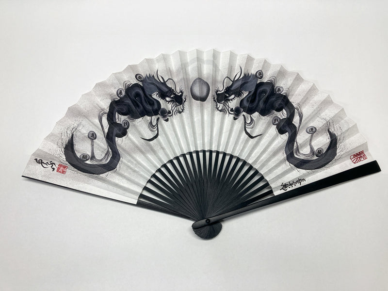 龍神御加護の扇子 – 昇運・守護・縁結びの京都一筆龍
