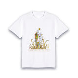 【昇運・守護・縁結びの京都一筆龍】 龍神御加護の絵画Tシャツ　昇運虹白双龍
