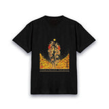 【昇運・守護・縁結びの京都一筆龍】 龍神御加護の絵画Tシャツ　昇運紅葉双龍
