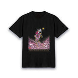 [Kyoto One-Stroke Dragon for Rising Fortune, Protection, and Matchmaking] Dragon God's Blessing Painting T-shirt: Rising Fortune Cherry Blossom Dragon