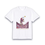 [Kyoto One-Stroke Dragon for Rising Fortune, Protection, and Matchmaking] Dragon God's Blessing Painting T-shirt: Rising Fortune Cherry Blossom Dragon