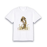 【昇運・守護・縁結びの京都一筆龍】 龍神御加護の絵画Tシャツ　守護金龍