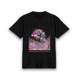 【昇運・守護・縁結びの京都一筆龍】 龍神御加護の絵画Tシャツ　守護桜龍